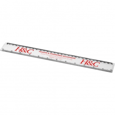 Logo trade promotional items image of: Renzo 30 cm plastic ruler